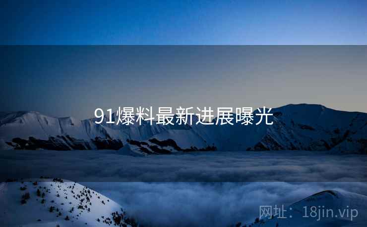91爆料最新进展曝光
