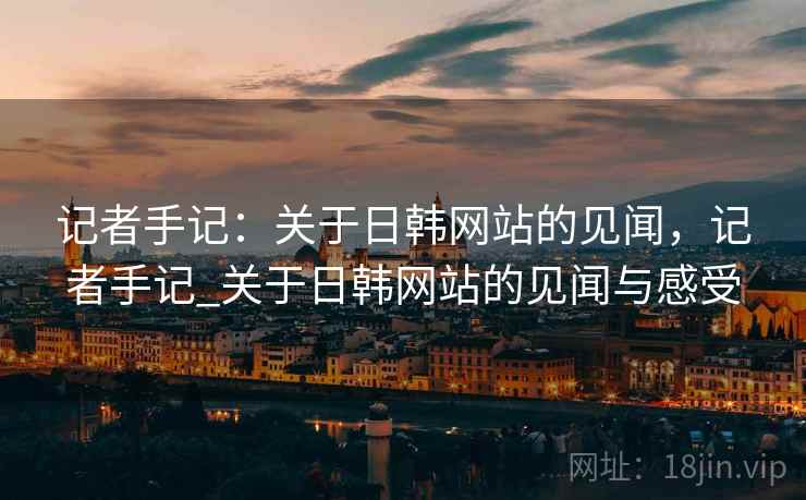 记者手记：关于日韩网站的见闻，记者手记_关于日韩网站的见闻与感受