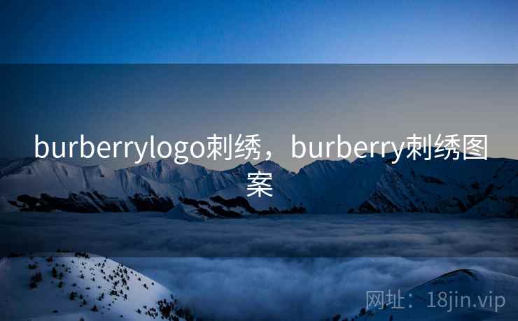 burberrylogo刺绣，burberry刺绣图案